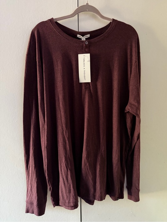 Threads 4 Thought Other - Threads 4 Thought Burgundy Henley Top